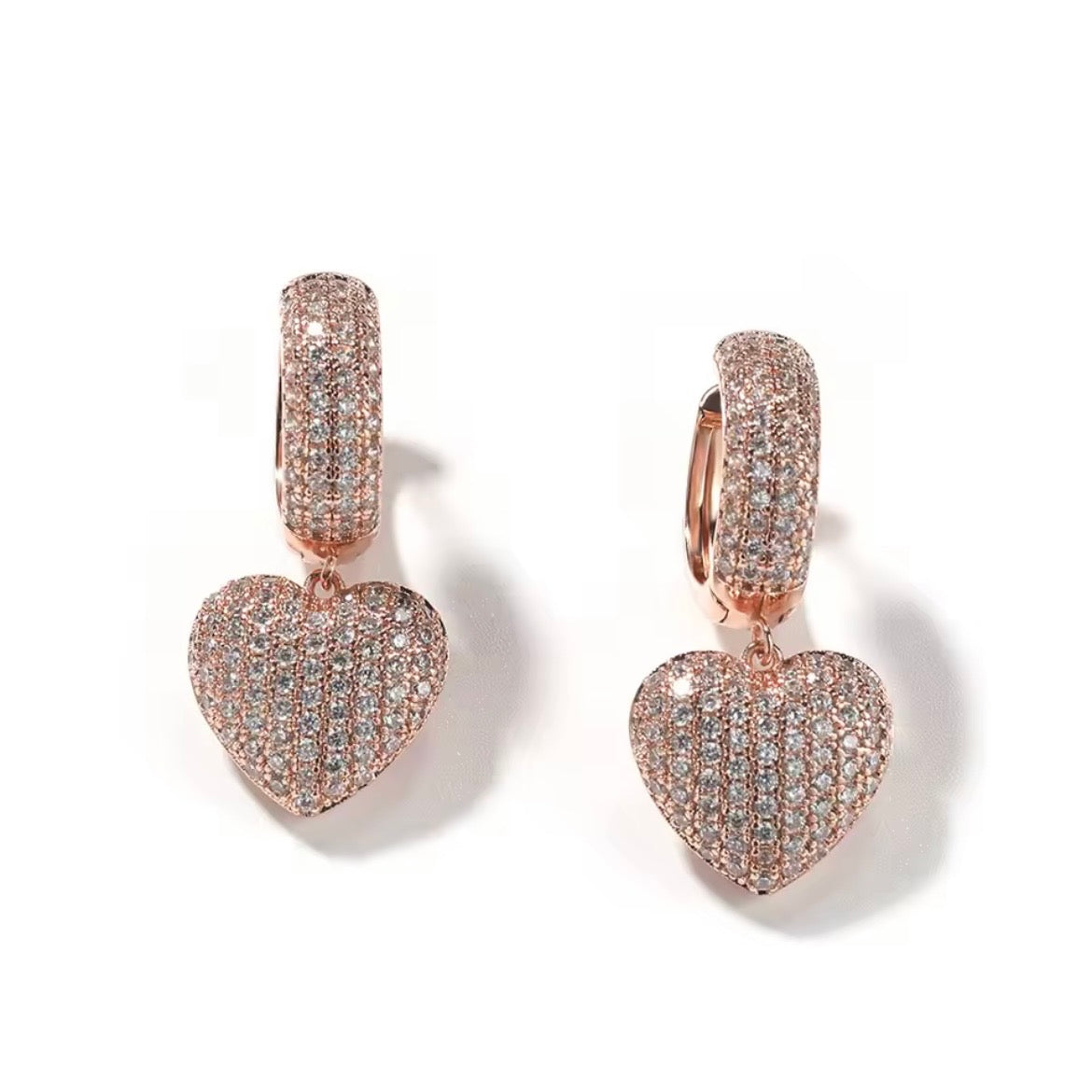 Heart Drop Earrings