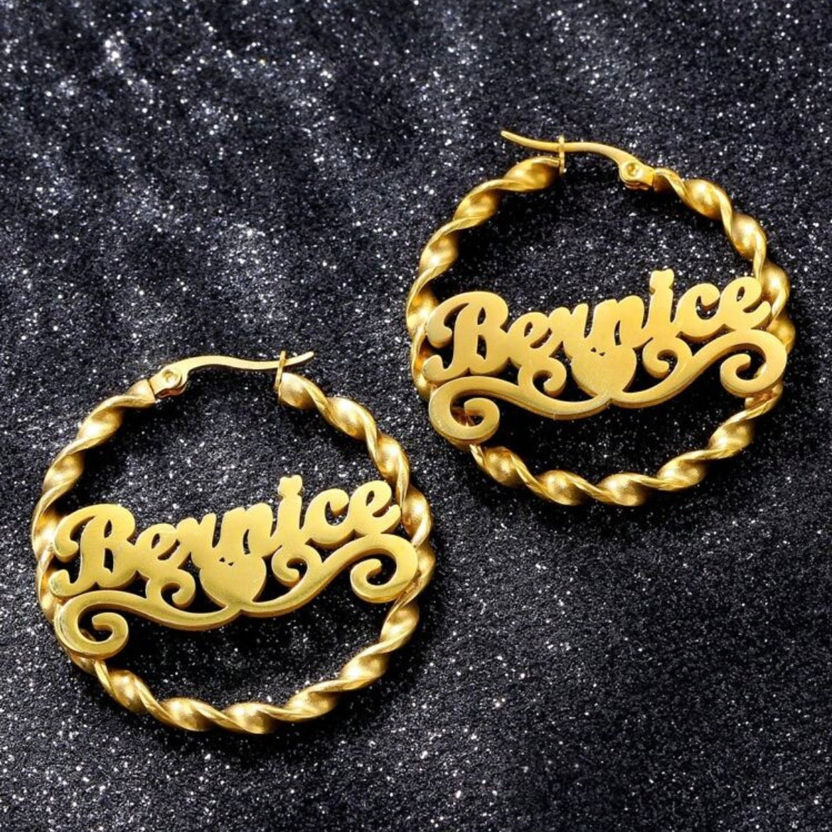 40MM Twisted Custom Earrings