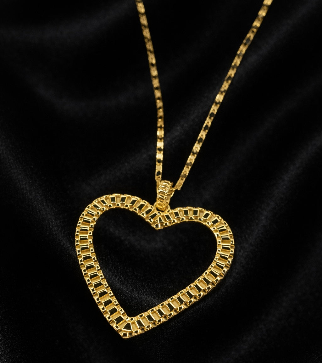 Rolex Heart Necklace