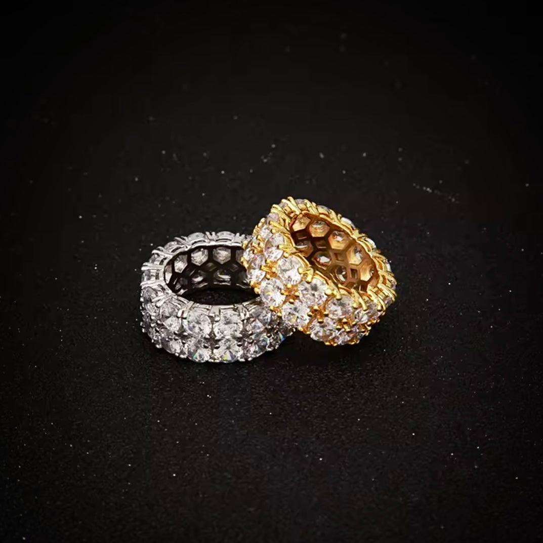 Double Row Diamond Ring