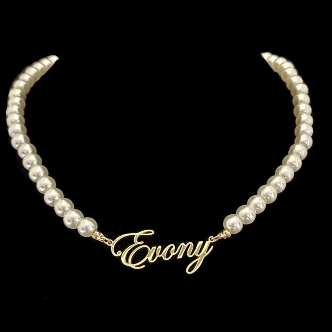 Pure Pearl Custom Nameplate