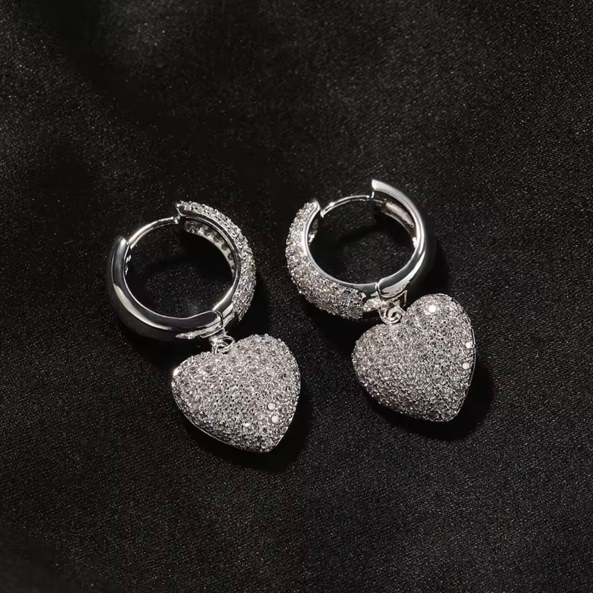 Heart Drop Earrings