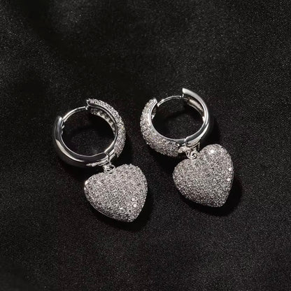 Heart Drop Earrings