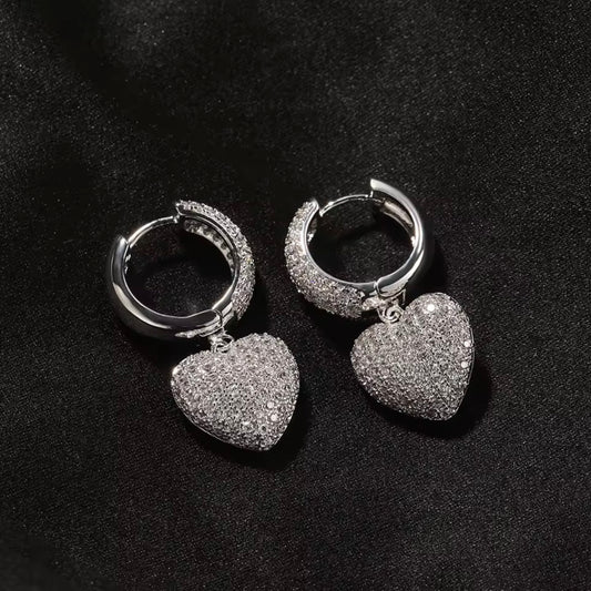 Heart Drop Earrings