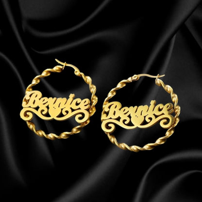 40MM Twisted Custom Earrings