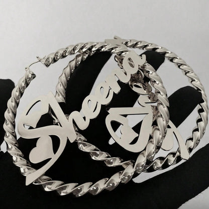 Custom Love Heart Earrings