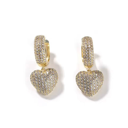 Heart Drop Earrings