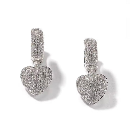 Heart Drop Earrings