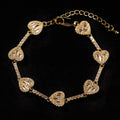 Bling Heart Charm Bracelet