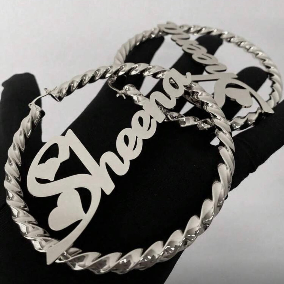 Custom Love Heart Earrings