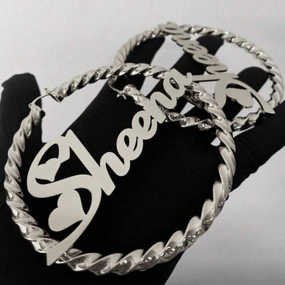 Custom Love Heart Earrings