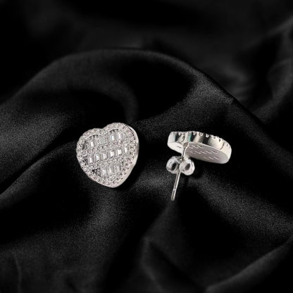 Bling Heart Studs