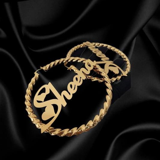 Custom Love Heart Earrings