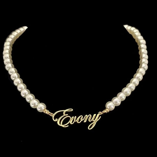 Pure Pearl Custom Nameplate